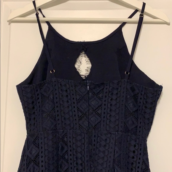 Lace Blue Dress - Picture 8 of 9